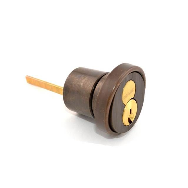 Schlage Commercial 20057C613 Large Format Interchangeable Core Rim Cylinder C Keyway 1 Bitted with Convertible Tailpiece Oil Rubbed Bronze Finish Sparrow Supply