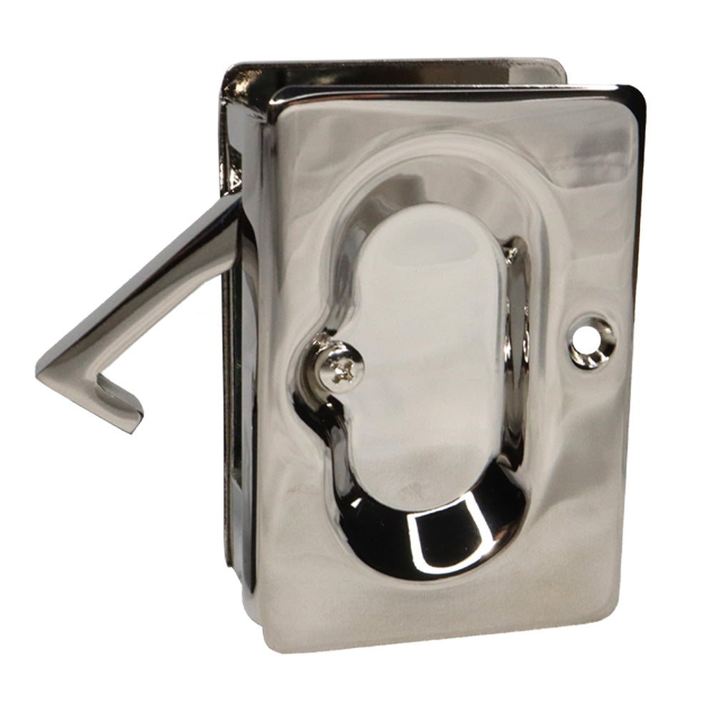 Emtek 2101US14 Pass Pocket Door Lock Polished Nickel Finish Sparrow Supply