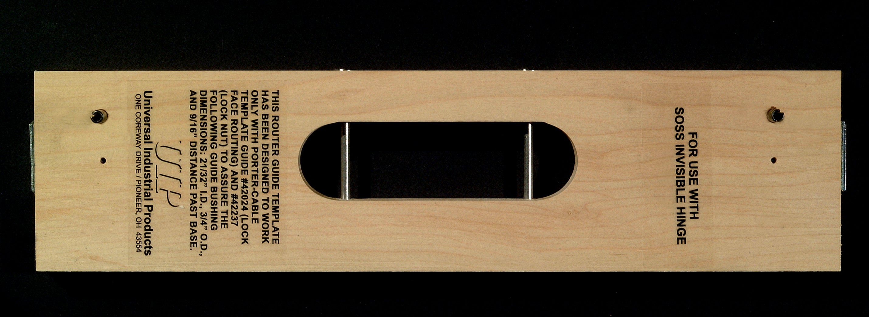 Soss 218IT Router Guide Template for 218 Hinges – Sparrow Supply