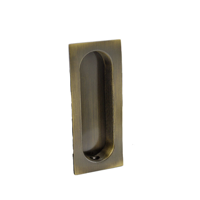 Ives Commercial 222B5 Flush Pulls - Antique Brass Sparrow Supply
