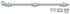 Deltana 24SB26D 24" Surface Bolt; Heavy Duty; Satin Chrome Finish