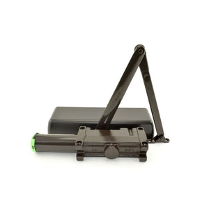 LCN 4011REGDKBRZLH Left Hand Size 1 Surface Mounted Pull Side Smoothee Heavy Duty Door Closer with TBSRT Thru Bolts 695 Dark Bronze Finish Sparrow Supply