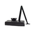 LCN 4040XPRWPAGLBLK Parallel Arm Super Smoothee Heavy Duty Adjustable 1-6 Surface Mounted Regular Door Closer with TBSRT Thru Bolts 693 Black Finish Sparrow Supply