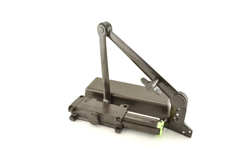 LCN 4111HCUSHDKBRZRH Right Hand Heavy Duty Parallel Arm Hold Open Cush Push Side Mount Adjustable 1-5 Door Closer with TBSRT Thru Bolts 695 Dark Bronze Finish Sparrow Supply