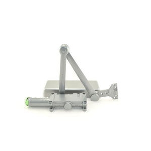 LCN 4111SCUSHALLH Left Hand Heavy Duty Parallel Arm Spring Cush Push Side Mount Adjustable 1-5 Door Closer with TBSRT Thru Bolts 689 Aluminum Finish Sparrow Supply