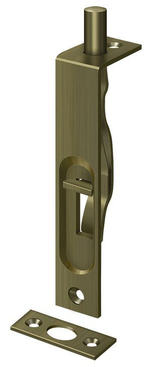 Deltana 4FBS5 Flush Bolts - Antique Brass Sparrow Supply