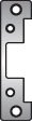 Hes 501A630 501A Round Corner Faceplate for 5000 Strike Satin Stainless Steel Finish Sparrow Supply