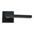 Emtek 5050HLOUS19 Helios Lever Dummy Pair with Square Rose for 1-1/4" to 2" Door Flat Black Finish Sparrow Supply