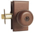 Emtek 5103WCMB Winchester Knob 2-3/8" and 2-3/4" Backset Keyed Entry with # 3 Rose for 1-1/4" to 2-1/16" Door Medium Bronze Finish Sparrow Supply