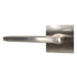 Emtek 5110HLOUS15LH.RLS Helios Lever Left Hand 2-3/8" Backset with Radius Latch Strike Passage with Square Rose for 1-1/4" to 2" Door Satin Nickel Finish Sparrow Supply