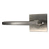 Emtek 5210HLOUS15RH.RLS Helios Lever Right Hand 2-3/8" Backset with Radius Latch Strike Privacy with Square Rose for 1-1/4" to 2" Door Satin Nickel Finish Sparrow Supply