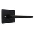 Emtek 5210HLOUS19RH.RLS Helios Lever Right Hand 2-3/8" Backset with Radius Latch Strike Privacy with Square Rose for 1-1/4" to 2" Door Flat Black Finish Sparrow Supply