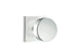 Emtek 5210ROUUS26 Round Knob 2-3/8" Backset Privacy with Square Rose for 1-1/4" to 2" Door Polished Chrome Finish