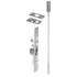 Rockwood 55526D 12" Flush Bolt for Metal Doors Satin Chrome Finish Sparrow Supply