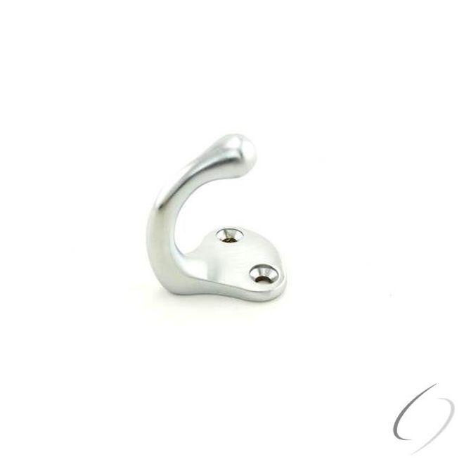 Ives Commercial 581B26D Solid Brass Single Wardrobe Hook Satin Chrome Finish