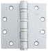 Ives Commercial 5BB1412652NRP 4-1/2" x 4-1/2" Five Knuckle Ball Bearing Standard Weight Hinge Non Removable Pin Satin Chrome Finish