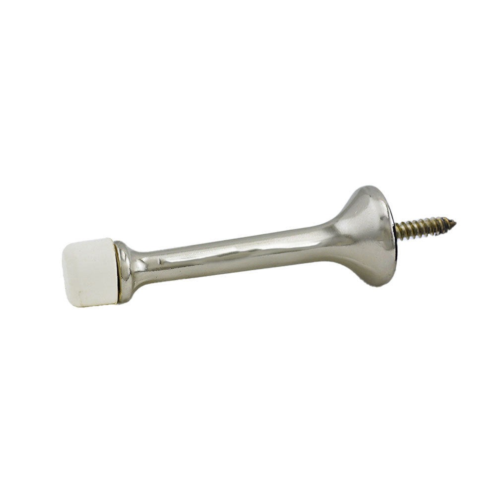 Ives Commercial 61A14 Aluminum 3-3/16" Solid Door Stop Bright Nickel Finish Sparrow Supply