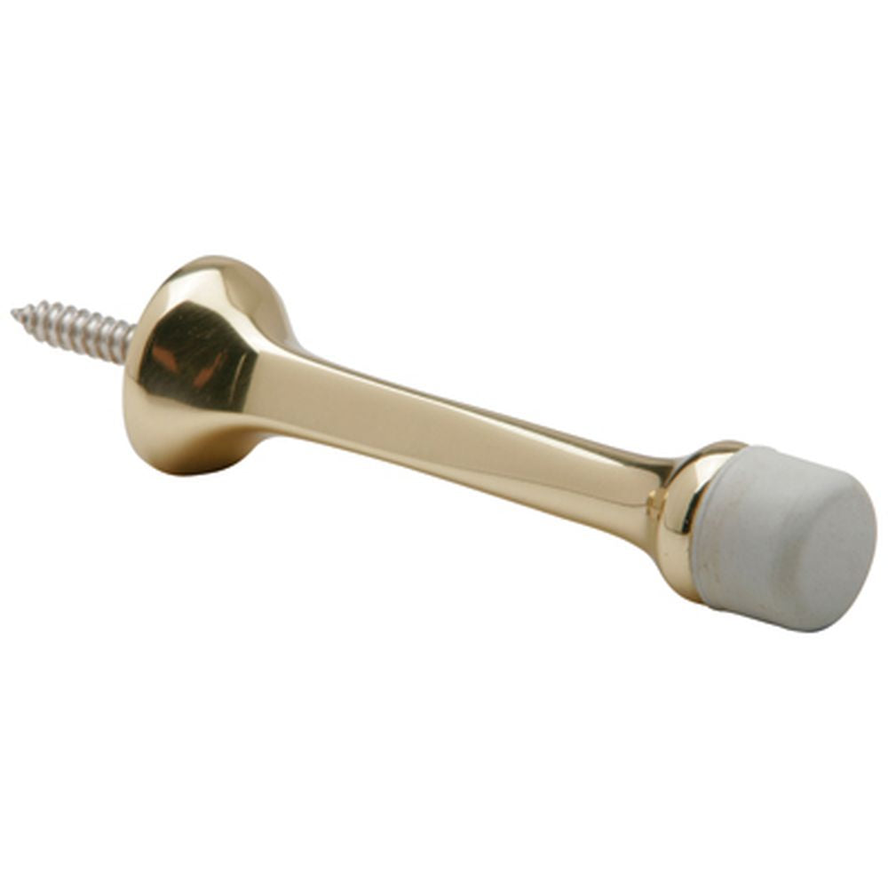 Ives Commercial 61A3 Aluminum 3-3/16" Solid Door Stop Bright Brass Finish Sparrow Supply