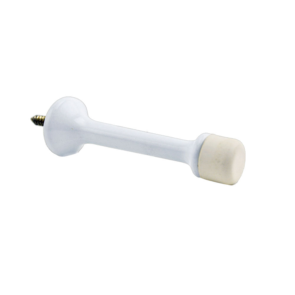 Ives Commercial 61AW Aluminum 3-3/16" Solid Door Stop White Finish Sparrow Supply