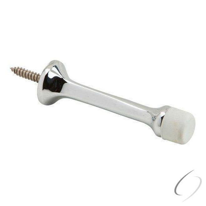Ives Commercial 61B26 Solid Brass 3-1/8" Solid Door Stop Bright Chrome Finish Sparrow Supply