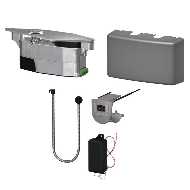 LCN 6440AL COMPACT Automatic Operator Module Kit with Gearmotor Assembly, Cover, Wall Adapter, Door Loop, and 30' of Copper Wire Aluminum Finish (4040XP Closer Required) Sparrow Supply