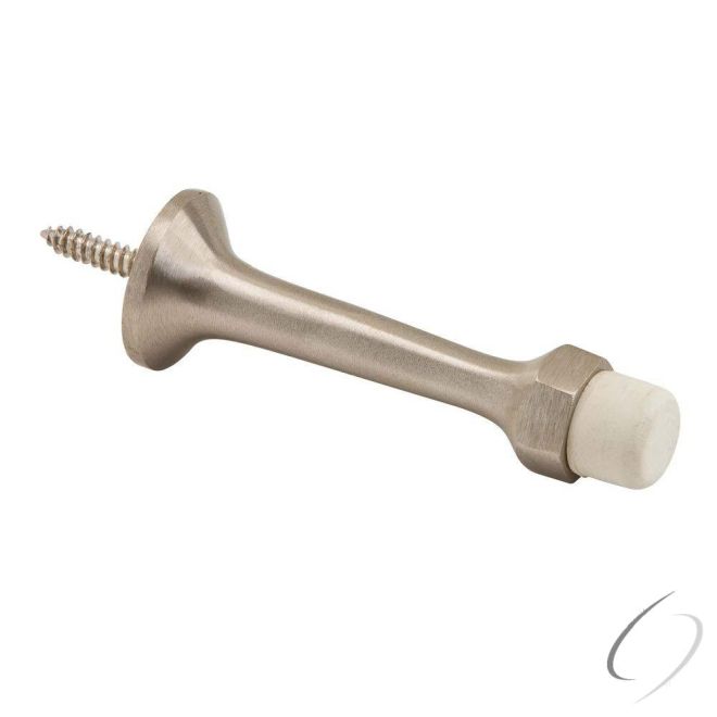 Ives Commercial 64B15 Solid Brass 3-1/4" Solid Door Stop Satin Nickel Finish Sparrow Supply