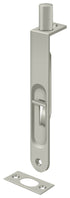Deltana 6FBR15 6" Flush Bolt; Heavy Duty Round; Satin Nickel Finish Sparrow Supply