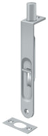 Deltana 6FBR26D 6" Flush Bolt; Heavy Duty Round; Satin Chrome Finish Sparrow Supply