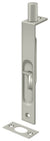 Deltana 6FBS15 6" Flush Bolt; Heavy Duty; Square; Satin Nickel Finish Sparrow Supply