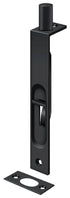 Deltana 6FBS19 6" Flush Bolt; Heavy Duty; Square; Black Finish Sparrow Supply