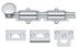 Deltana 6SB26 6" Surface Bolt; Heavy Duty; Bright Chrome Finish Sparrow Supply