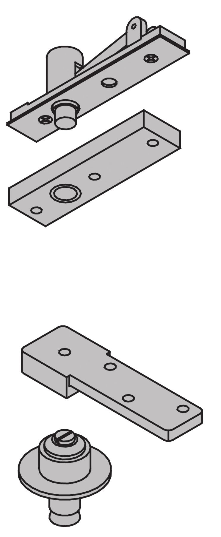 Ives Commercial 7253SET1 Pivot Hinges - Oil Rubbed Bronze Sparrow Supply