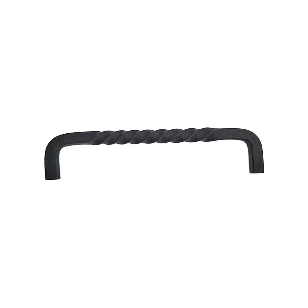 Emtek 76045FBS San Carlos Cabinet Pull with 6" Center to Center Flat Black Steel Finish Sparrow Supply