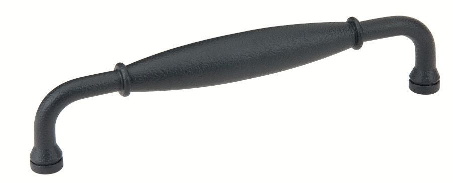 Emtek 76046FB Normandy Cabinet Pull with 6" Center to Center Flat Black Bronze Finish Sparrow Supply