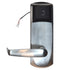 Dormakaba 79PS112T1EL32626 RT Plus Standalone Utility RFID Proximity Mortise Lockset With No Deadbolt; 1-1/4" ASM; Long Lever; Toggle; Bluetooth (BLE); Electronic Lock Override (ELO); Left Hand or Right Hand Reverse; (626) Satin Chrome Finish Sparrow Supply