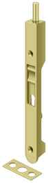 Deltana 7FBR3 7" Flush Bolt; Heavy Duty; Bright Brass Finish