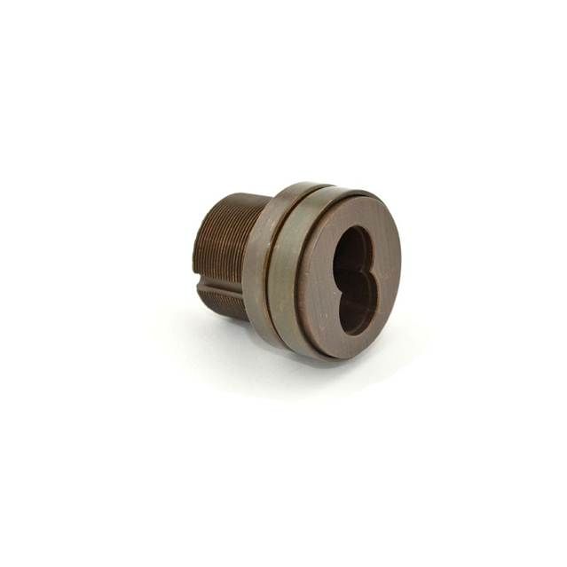 Schlage Commercial 80102613 Small Format Interchangeable Core Mortise Cylinder Housing Less Core with Standard Cam; Compression Ring; and 1/4" Blocking Ring Oil Rubbed Bronze Finish Sparrow Supply