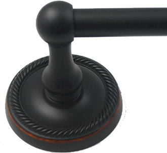 Rusticware 8118ORB 18" Riverside Towel Bar Oil Rubbed Bronze Finish Sparrow Supply