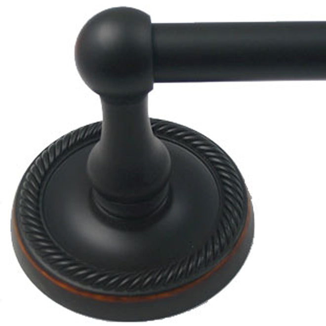 Rusticware 8124ORB 24" Riverside Towel Bar Oil Rubbed Bronze Finish Sparrow Supply