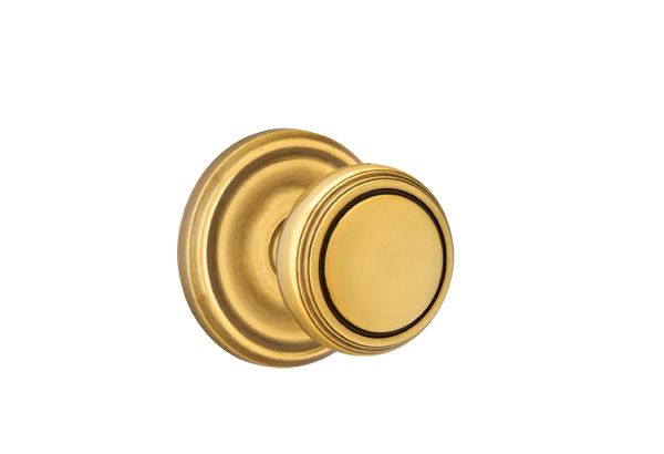 Emtek 8200NWUS7 Norwich Knob 2-3/8" Backset Privacy with Regular Rose for 1-1/4" to 2" Door French Antique Brass Finish Sparrow Supply