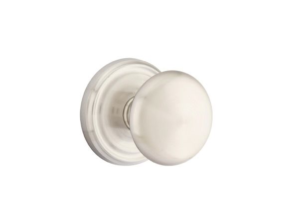 Emtek 8200PUS15 Providence Knob 2-3/8" Backset Privacy with Regular Rose for 1-1/4" to 2" Door Satin Nickel Finish Sparrow Supply