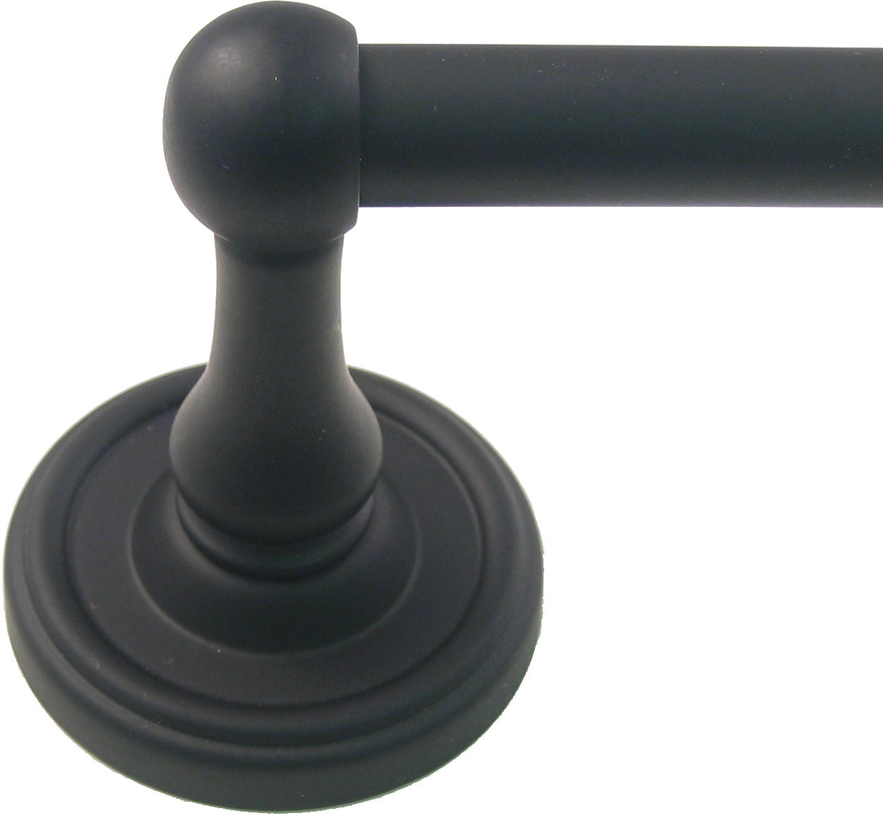 Rusticware 8218BLK 18" Midtowne Towel Bar Black Finish Sparrow Supply