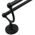 Rusticware 8222BLK 24" Midtowne Double Towel Bar Black Finish Sparrow Supply