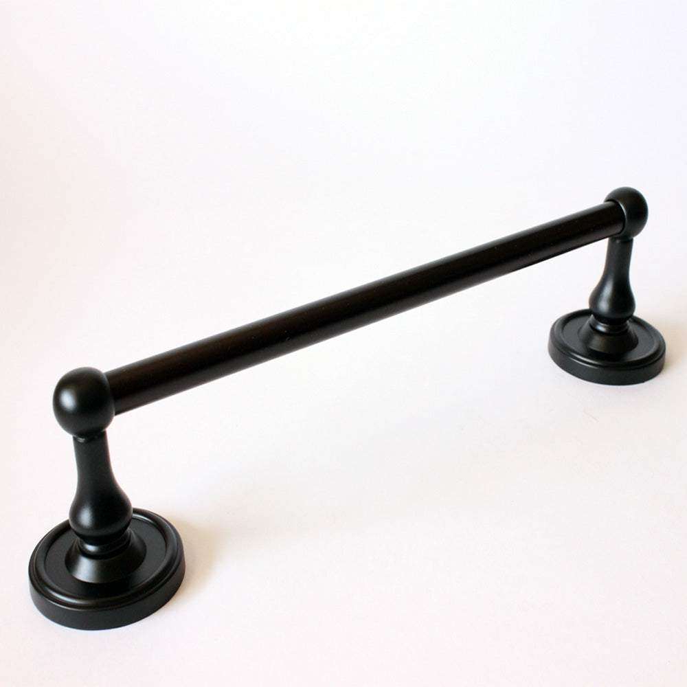 Rusticware 8224BLK 24" Midtowne Towel Bar Black Finish Sparrow Supply