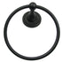 Rusticware 8286BLK Midtowne Towel Ring Black Finish Sparrow Supply