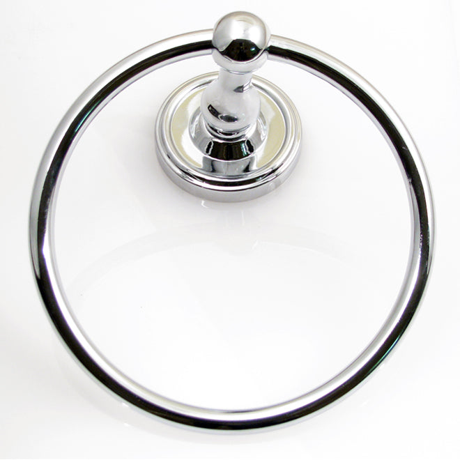 Rusticware 8286CH Midtowne Towel Ring Bright Chrome Finish Sparrow Supply