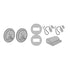 LCN 83103860TW 4-1/2" Round Wireless Actuator Package with Text and Logo Sparrow Supply