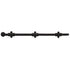 Emtek 8513US19 18" Surface Bolt with 3 Strikes Flat Black Finish Sparrow Supply