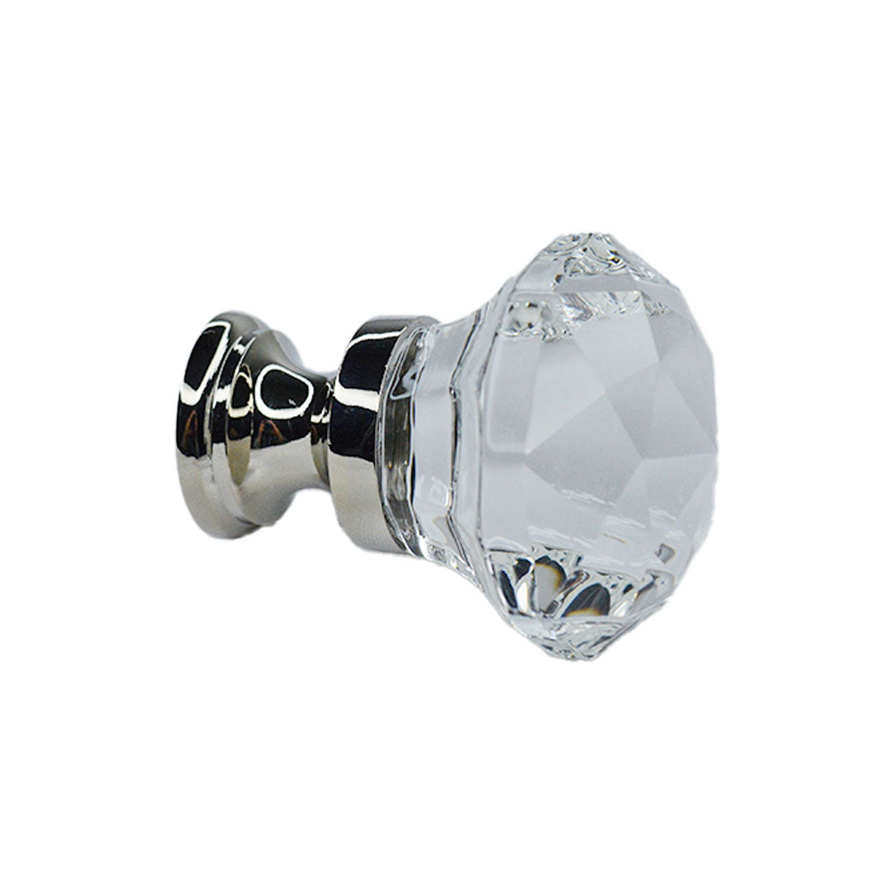 Emtek 86012US14 Diamond 1-1/4" Cabinet Knob Polished Nickel Lifetime Finish Sparrow Supply
