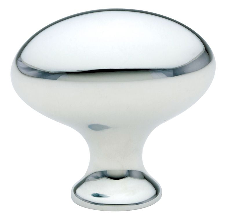 Emtek 86016US26 Egg 1-1/4" Cabinet Knob Polished Chrome Finish Sparrow Supply